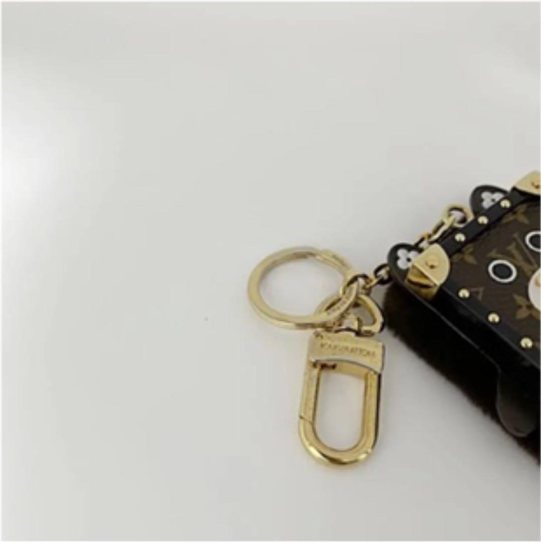 ルイヴィトン キーホルダー ミンク ファー モノグラム キャンバス