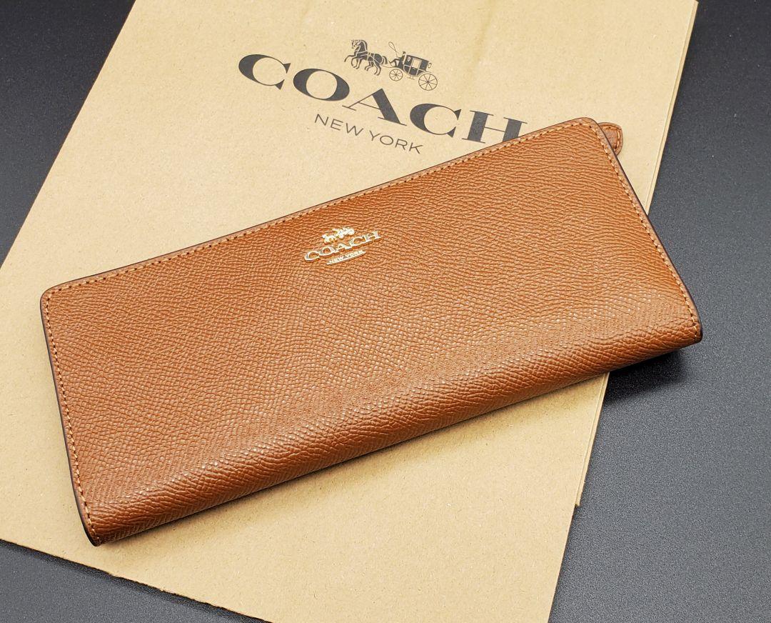 超安い 新品未使用 Coach コーチ 長財布 二つ折り財布 レッドウッド 長財布 レディース Www Serfiko Be