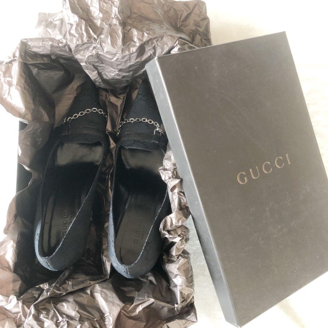 GUCCI グッチ　モノグラム　パンプス　ハイヒール　靴
