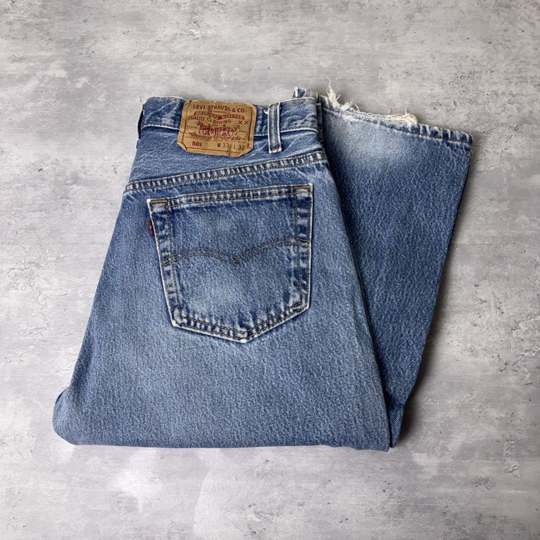 USA製 Levis 501 赤文字 デニムパンツ W33 ブルー 青 12,180円
