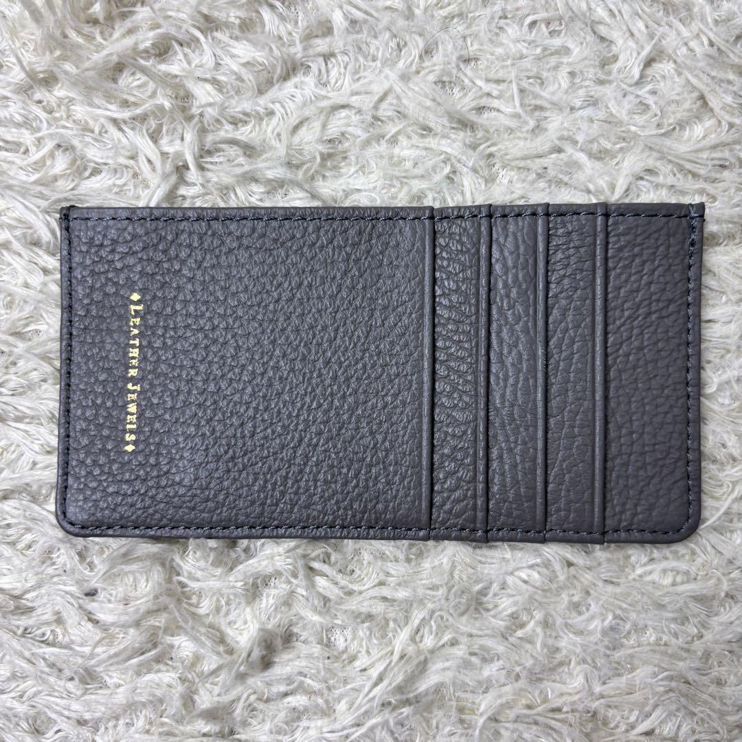 ファッションなデザイン 未使用品】レザージュエルズ 長財布 クロコ型押し 花ワッペン 小物