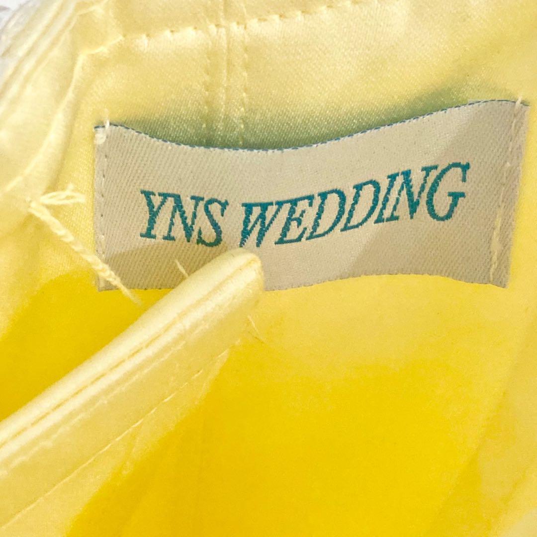 値下げ◎】YNS ウェディングドレス イエロー M 黄色 9号 結婚式