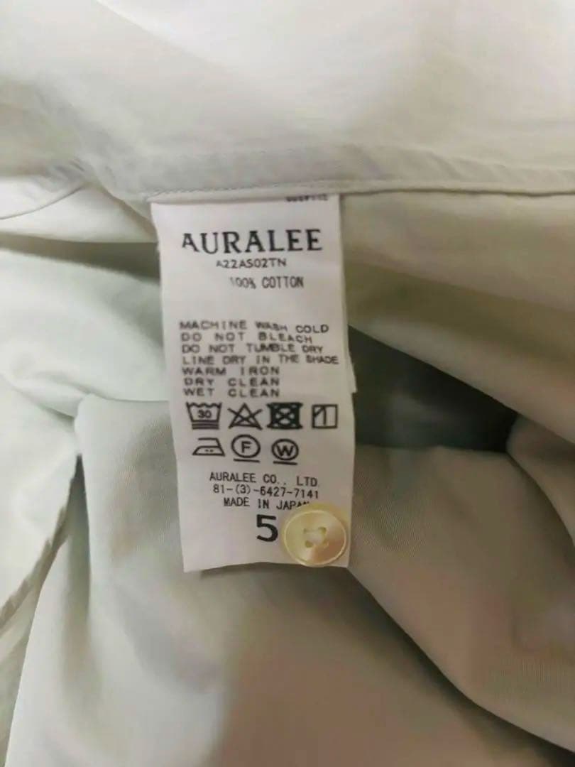 AURALEE WASHED FINX TWILL SHIRT 5 常田