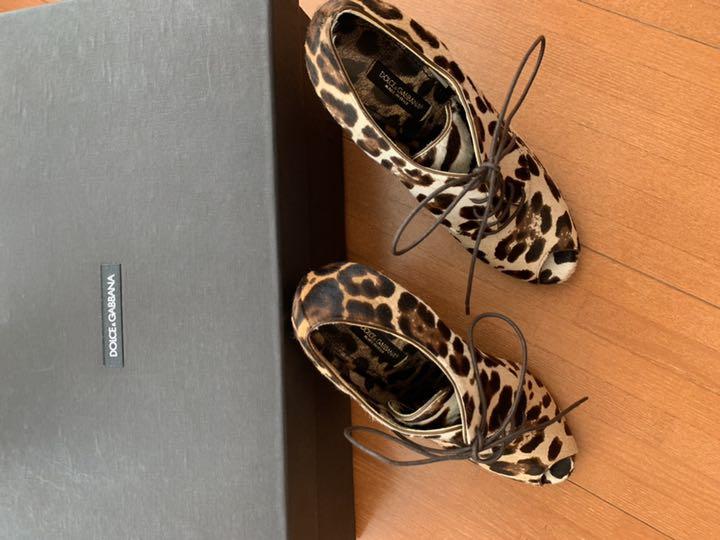 定価18万円 未使用品】ドルガバ ヒョウ柄 オープントゥ