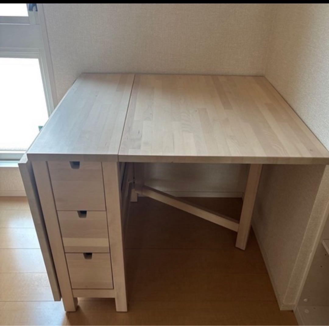極美品▶︎IKEA イケア ノールデン ゲートレッグテーブル
