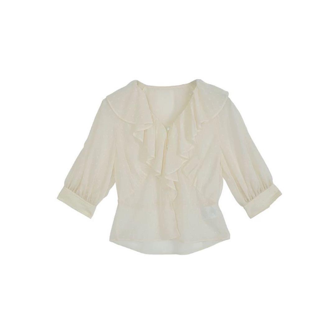 AMERI MEDI DECALCOMANIA CHIFFON BLOUSE