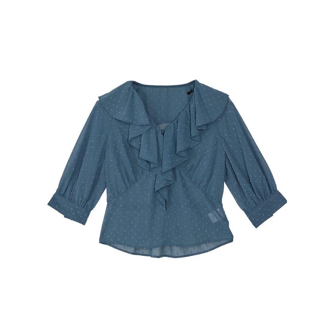 AMERI MEDI DECALCOMANIA CHIFFON BLOUSE