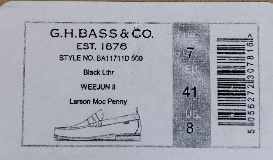 人気新品 G.H.BASSウィージャンズラーソンローファー 黒26cm 8c4jq-m10776867555 新品本物保証
