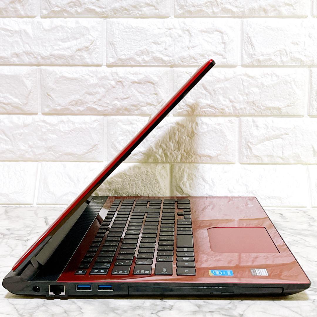 超美品✨Windows11✨新品爆速SSDノートパソコン赤✨カメラ薄型✨オフィス
