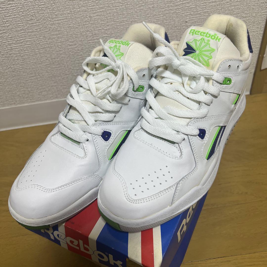 Reebok Hexalite スニーカー ホワイト/グリーン　デッドストック
