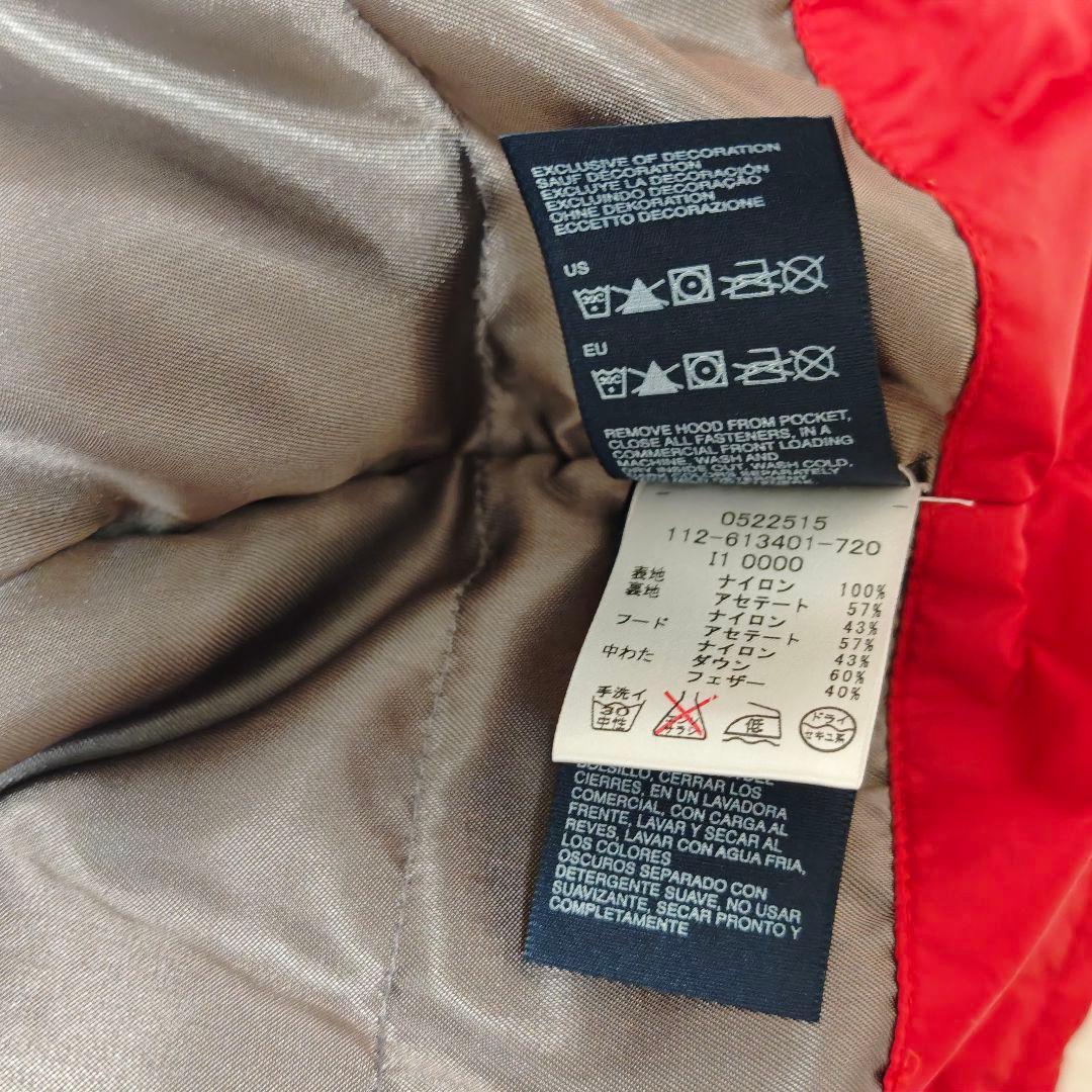 良品✨トミーフィルフィガー フェザーダウンベスト S レッド 赤 良品✨トミーフィルフィガー フェザーダウンベスト S レッド 赤