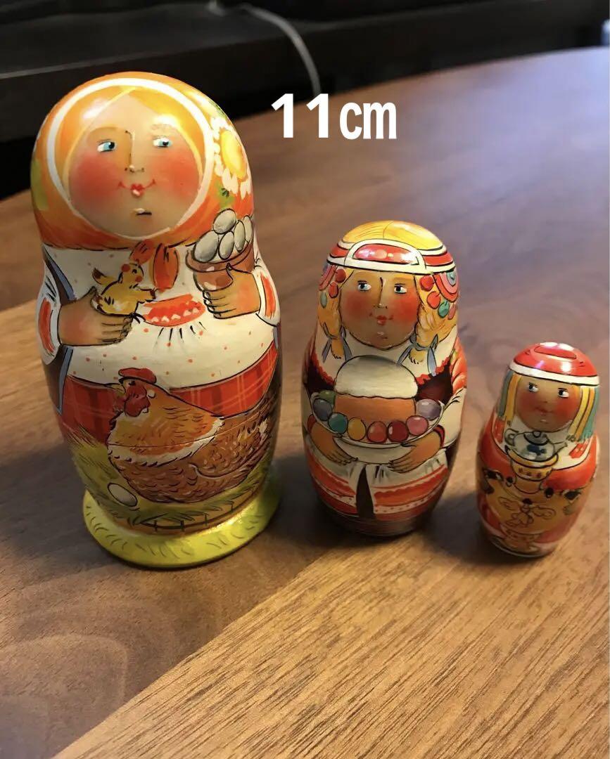 マトリョーシカ 3ピース・作家 イリーナ&イリーナ／ロシア