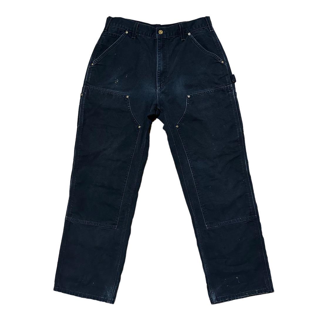 W33 Carhartt ダブルニー ペインターパンツ BLACK ブラック