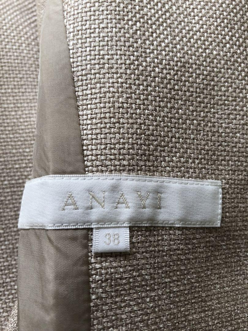 ANAYI アナイ ノーカラー スカートスーツ