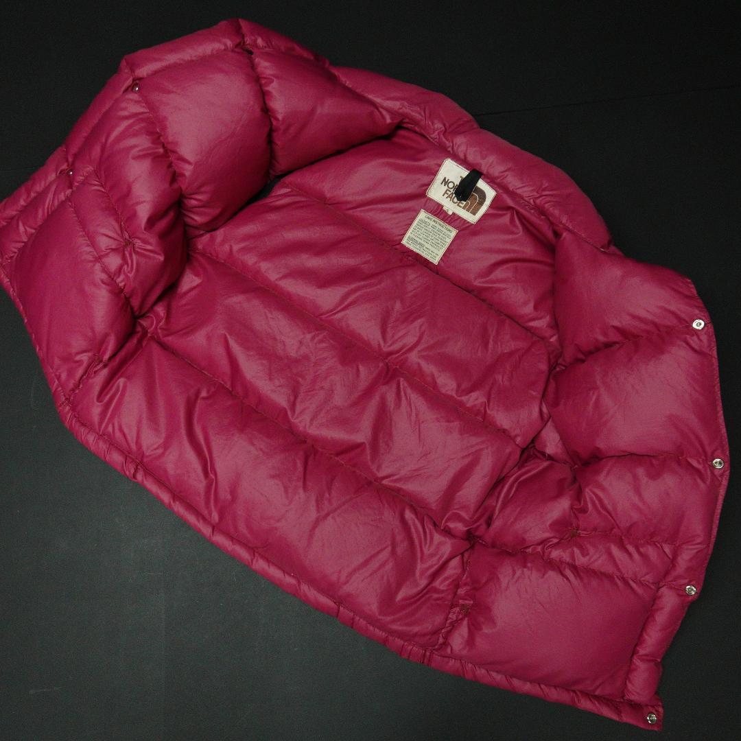 THE NORTH FACE 70s-80s ダウンベスト S ラズベリー