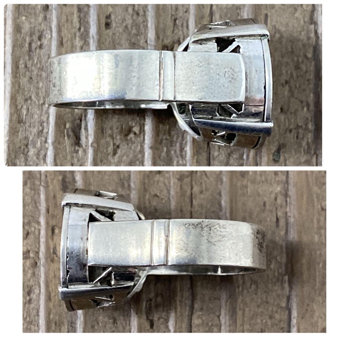 ジョージ5世 1921年 ヴィンテージ シルバー シグネットリング 英国 13号