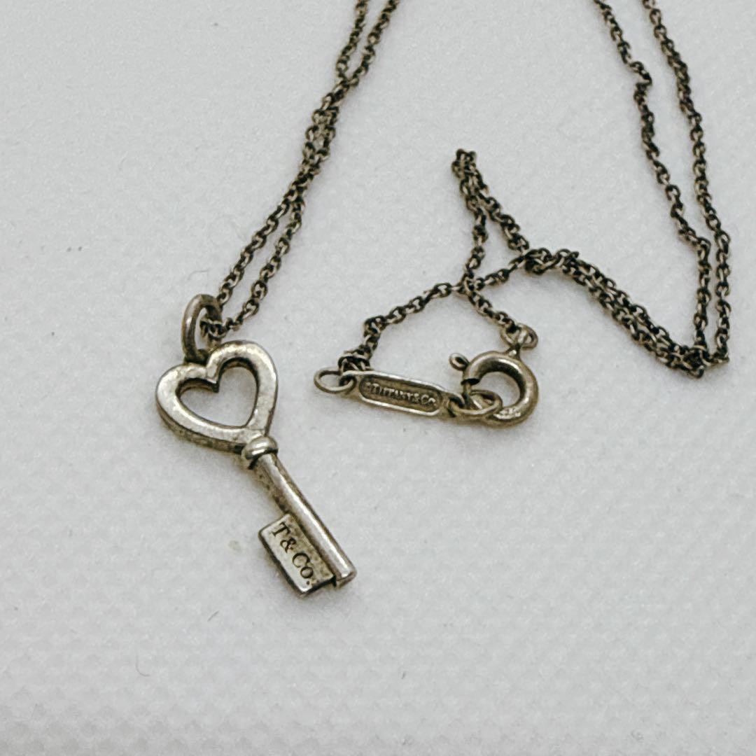 TIFFANY&CO. ティファニー　ハート　キー　ネックレス　シルバー　925 TIFFANY&Co. ティファニー ハート キー ネックレス シルバー925