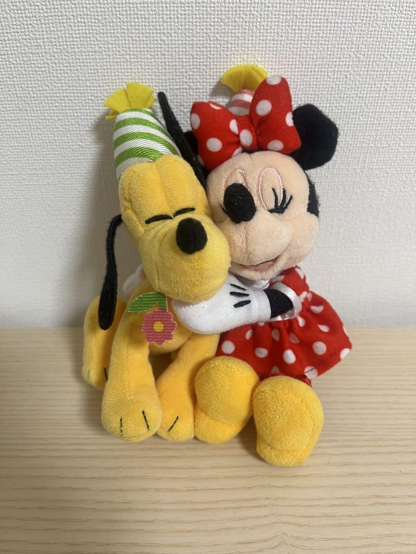ミッキー ミニー プルート ぬいぐるみバッジ