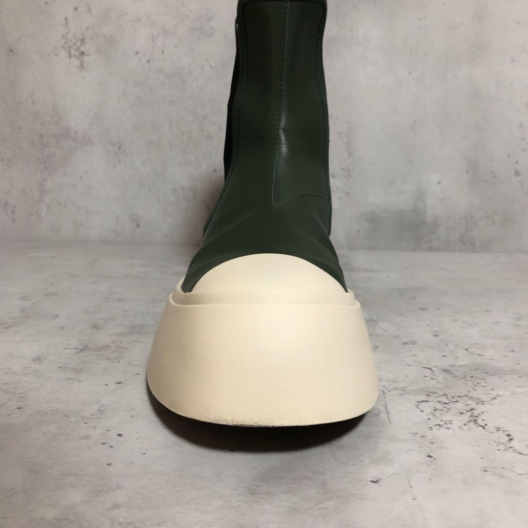 マルニ MARNI PABLO チェルシーブーツ　ナッパレザー　カーキ