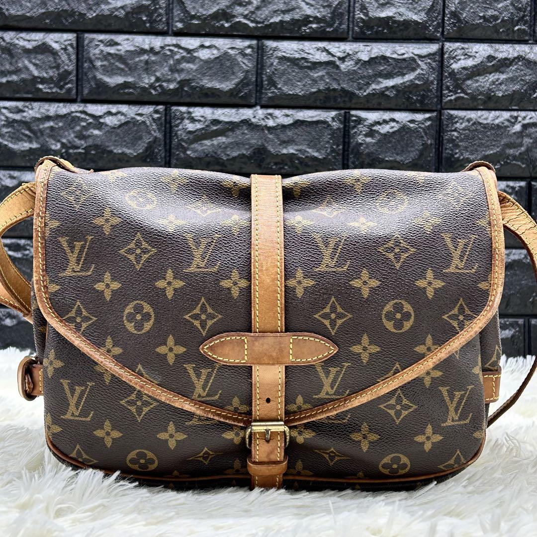 LOUIS VUITTON ソミュール30 ショルダーバッグ モノグラム