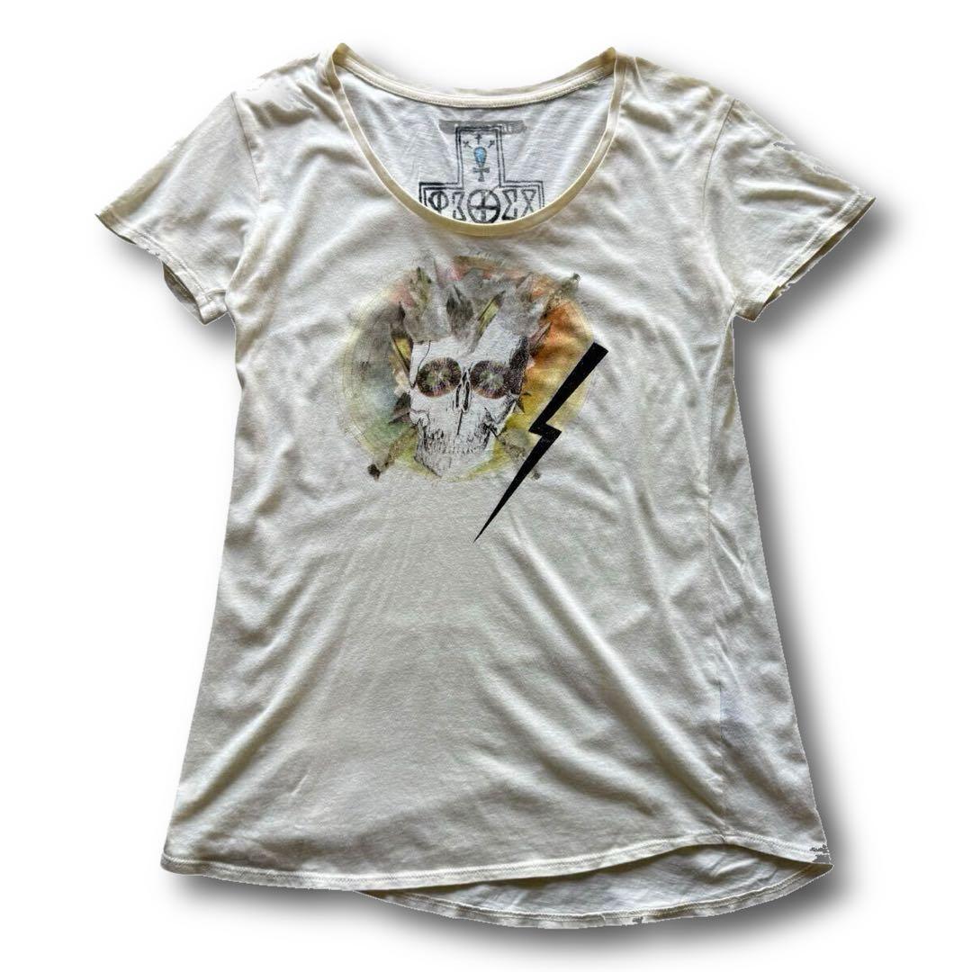 KMRii y2k 00s archive skull cross tシャツトップス