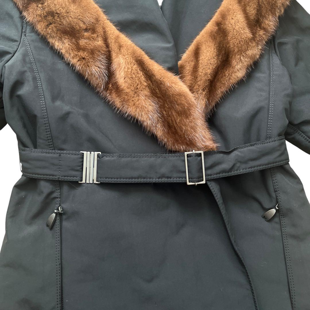 Max Mara ミンクファー ブラック ロングコート