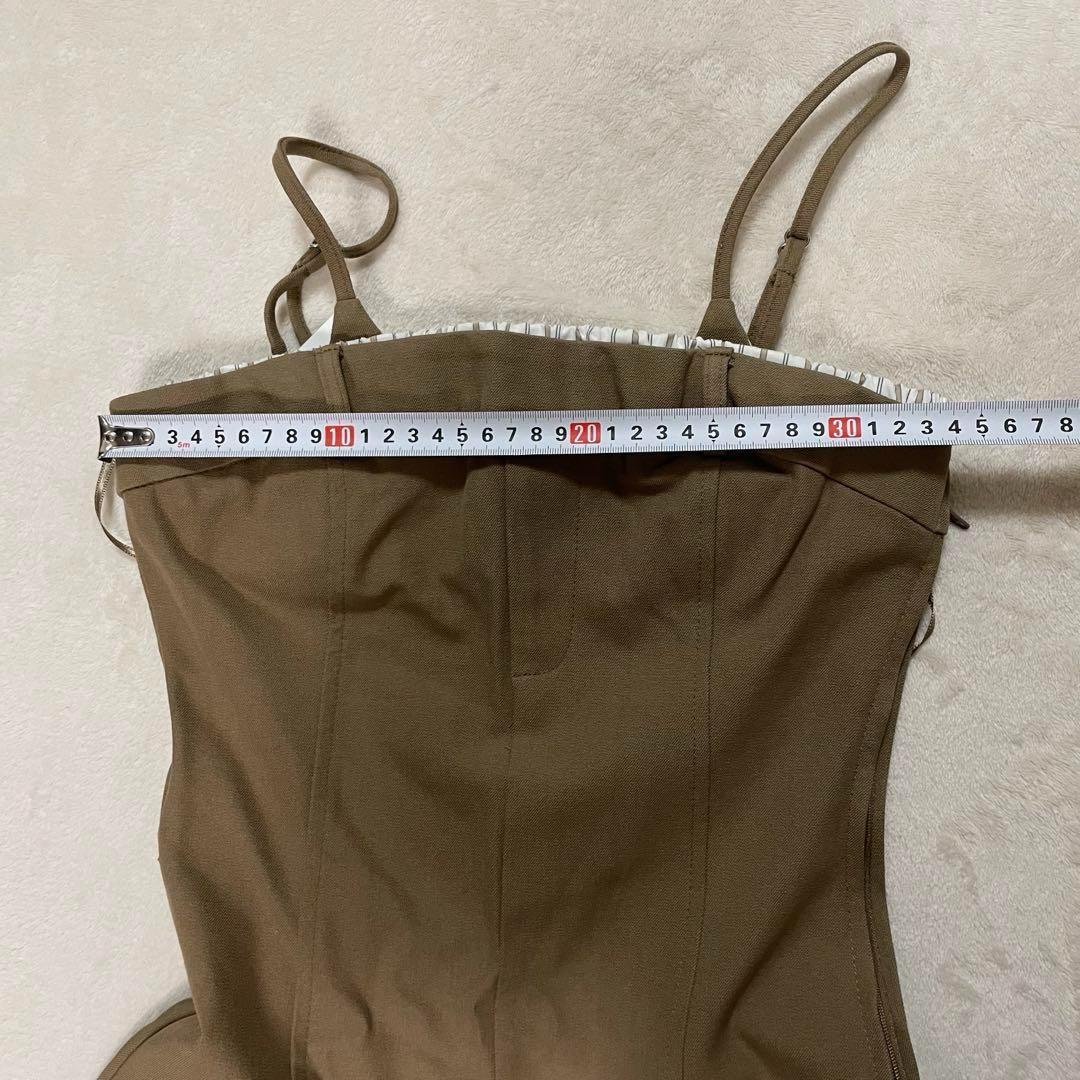 ZARA ザラ コンビネーションロングオールインワン ブラウン XS