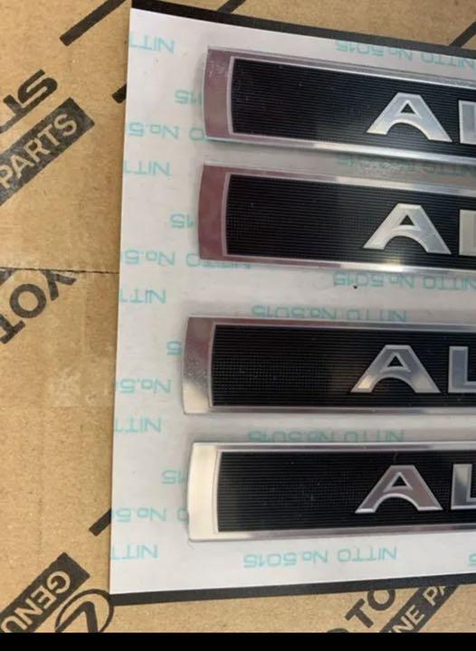 になります アルファード 30 後期 スカッフ プレート ステッカー エンブレム xu35p-m10818994333 エンブレム