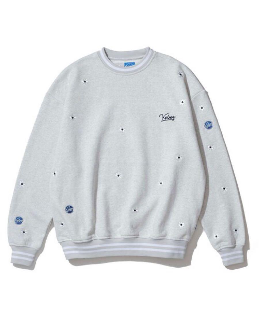【限定コラボ】ケボズ×ニックギア☆両面刺繍ロゴ入り総柄スウェット 人気カラー