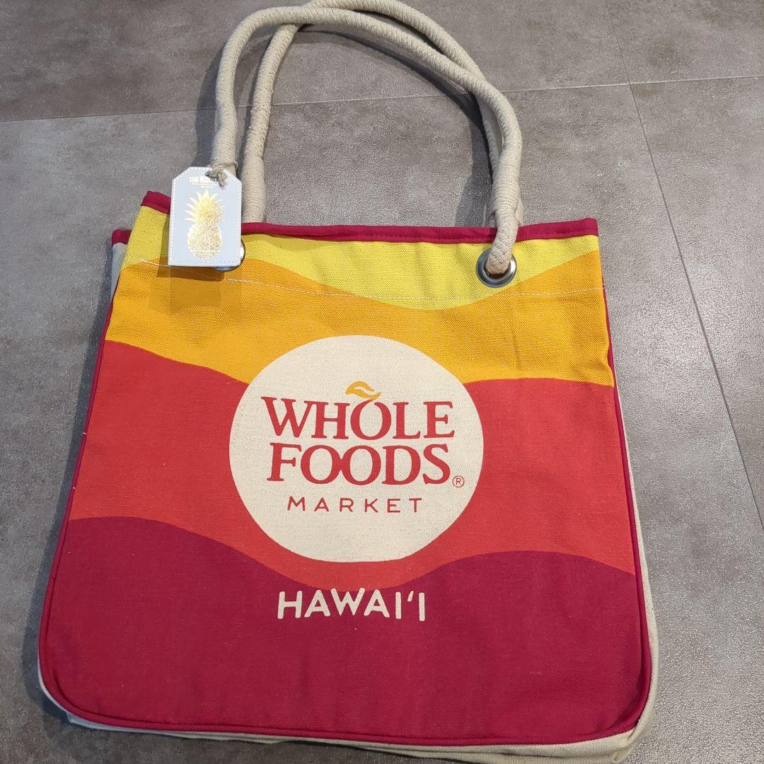 【期間限定】 タグ付き新品 メルカリ - エコバッグ Market Foods Whole ハワイ限定 バッグ