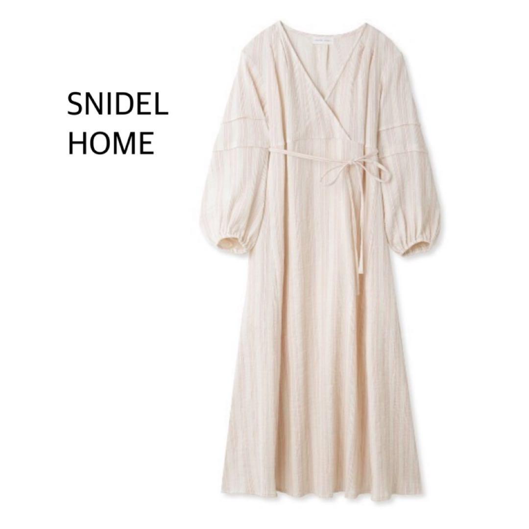【SNIDEL HOME】スナイデルホーム　ガーゼプリントカシュクールワンピース たかちゃん様専用SNIDEL HOME カシュクール ダブルガーゼ