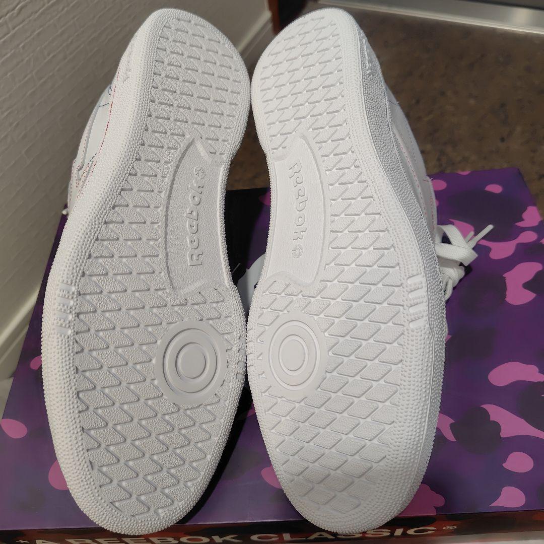 【稀少・新品】Reebok x bape Club C 85 天然皮革 レザー
