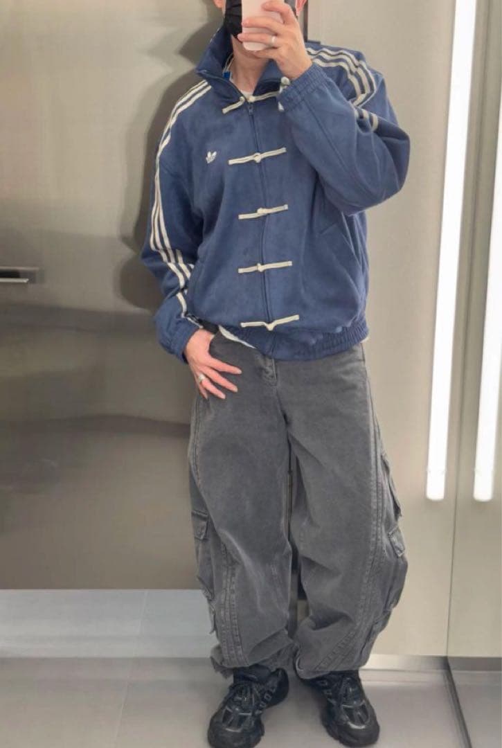 adidas アディダス 中国限定 巳年チャイナトラックジャケット ネイビー adidas アディダス 中国限定 巳年チャイナトラックジャケット