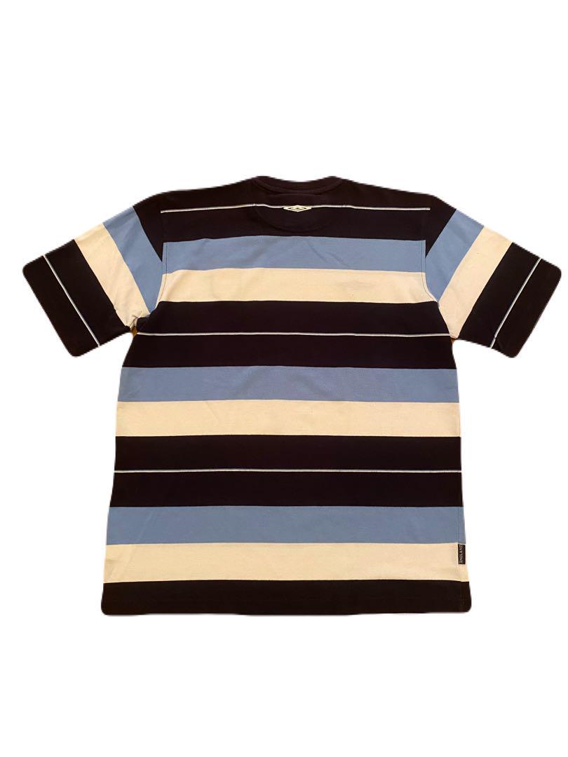 90's OLD UMBRO アンブロ イングランド代表 ボーダー柄Tシャツ L