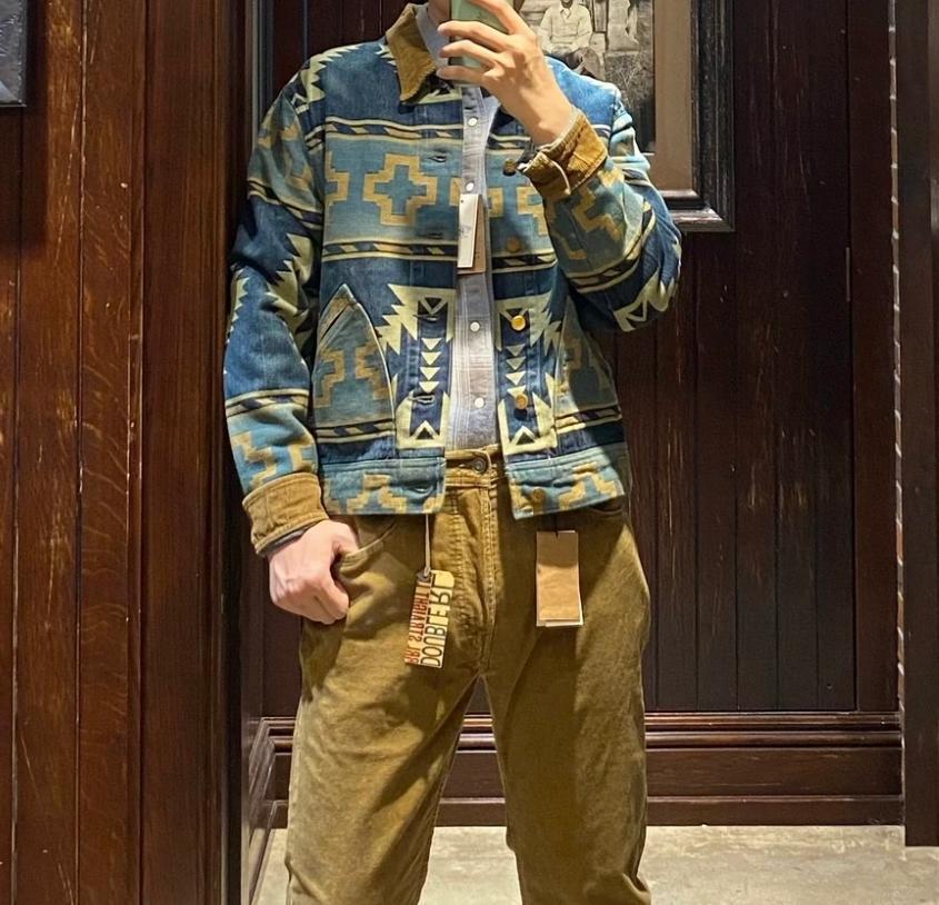 美品 RRL Valero Jacquard Trucker ジャケット
