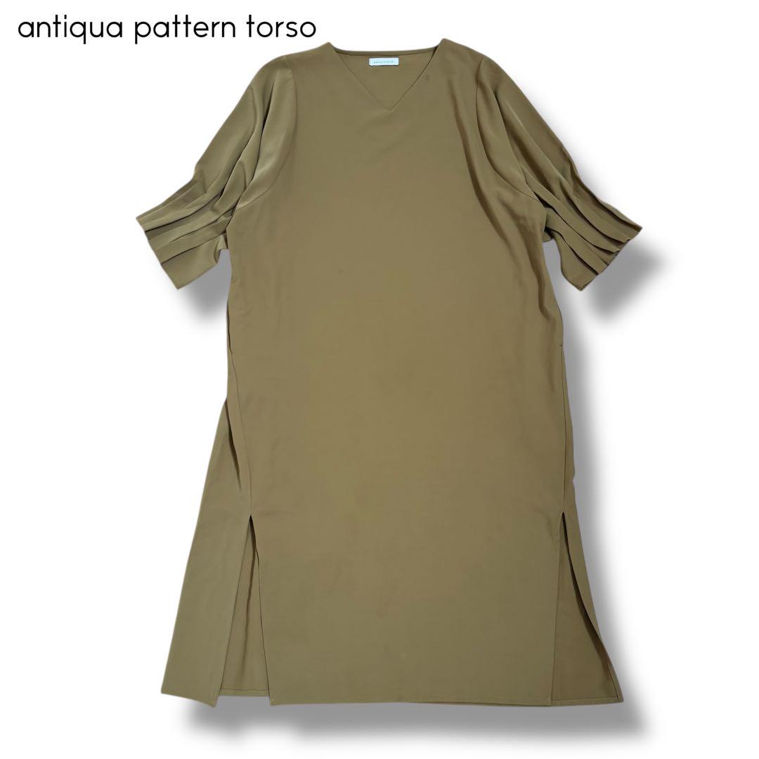 【antiqua pattern torso】大きいサイズ　ワンピース