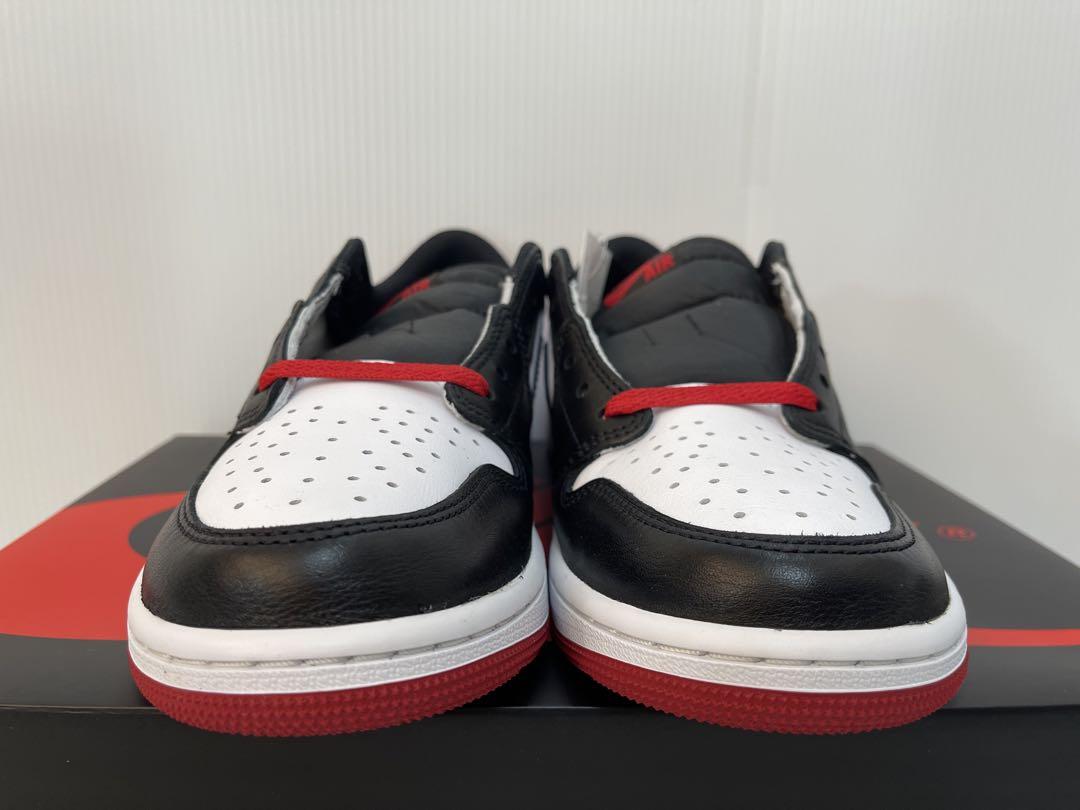 靴 Nike Air Jordan 1 Retro Low OG Black Toe