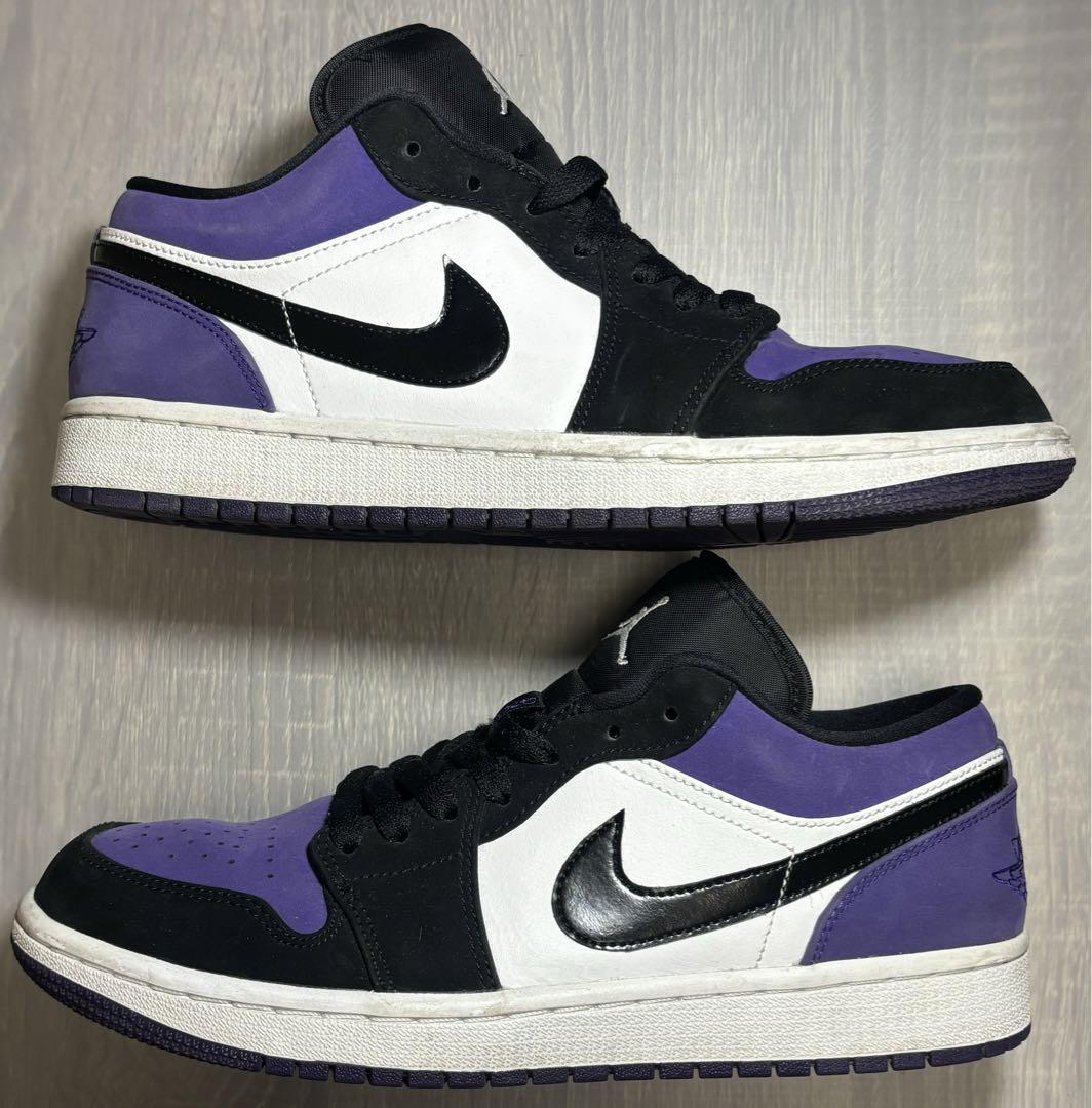 NIKE AIR JORDAN 1 LOW COURT PURPLE 27.0