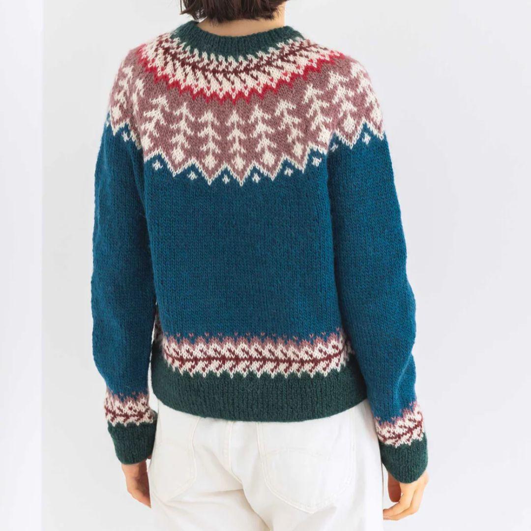 【美品】ピープルツリー　フェアアイル柄ハンドニット 美品】ピープルツリー フェアアイル柄ハンドニット - メルカリ