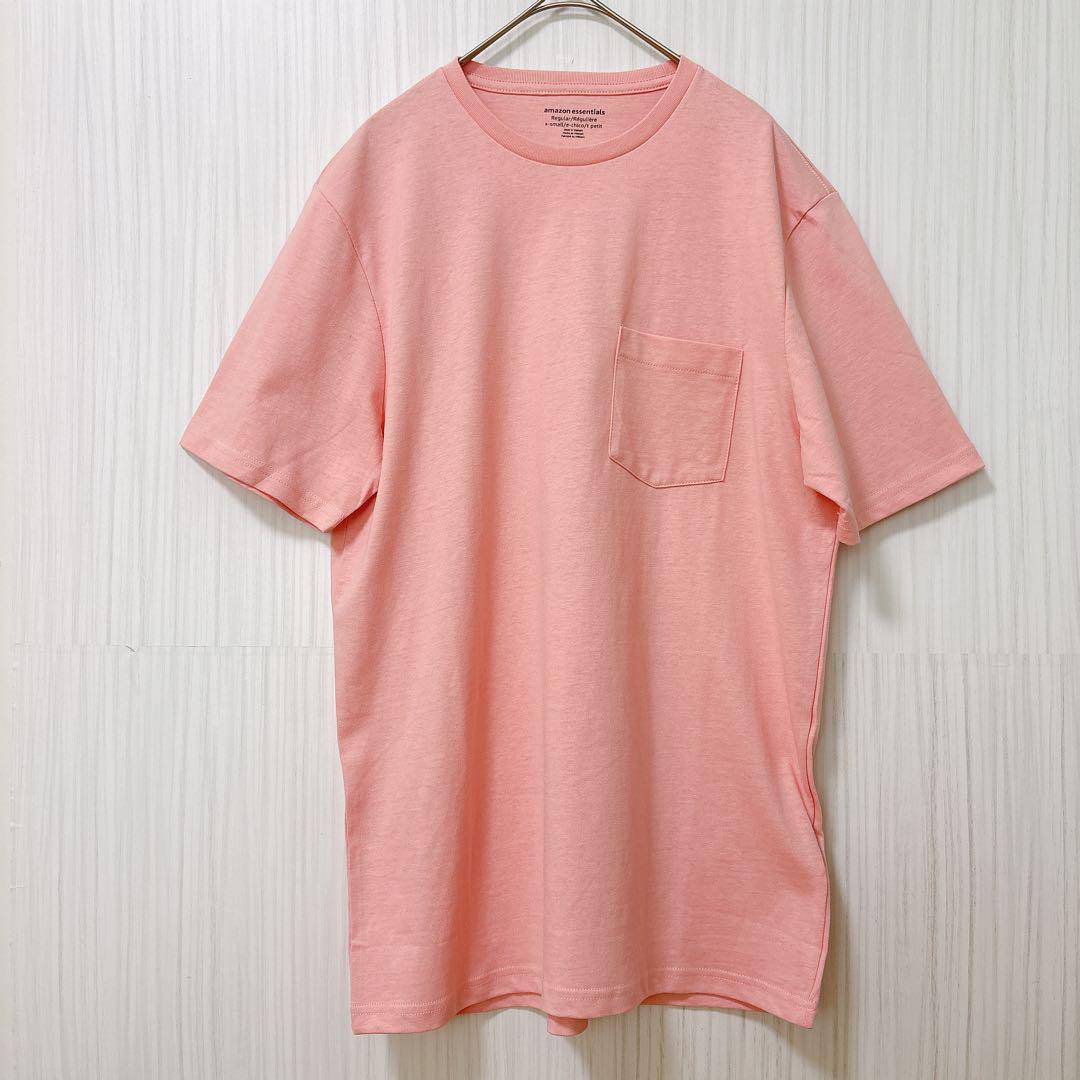2枚組 Tシャツ ポケット付き クルーネック レギュラーフィット 半袖 M-L