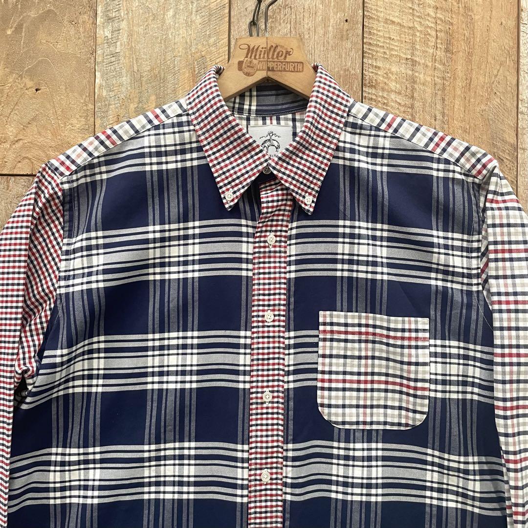 【極美品】BLACK FLEECE ブルックスブラザーズ ボタンダウンシャツ BLACK FLEECE by BROOKS BROTHERS ブラックフリース 白 ボタン