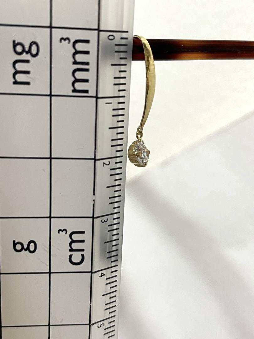 新品★ツツミ★K18★大きいサイズの方★フックピアス