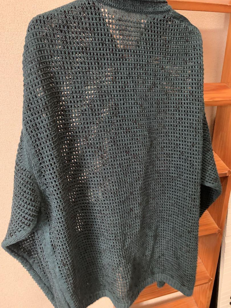 yoke メッシュニットカーディガン