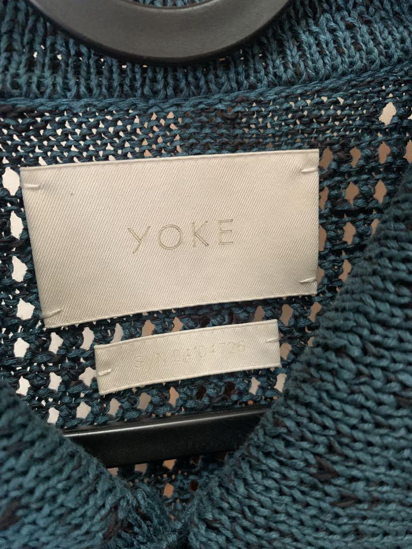 yoke メッシュニットカーディガン