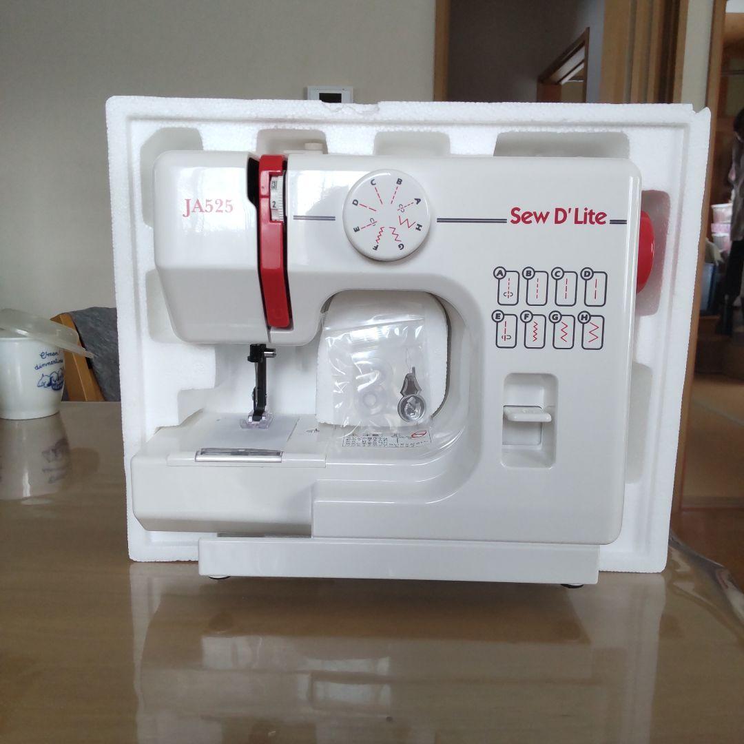 蛇の目ジャノメフットペダル電動ミシンJA525新品