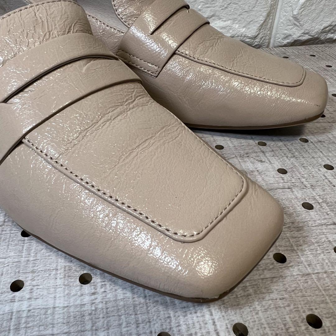【極美品】 STACCATO x JEREMY SCOTT シルバー ローファー STACCATO ローファー パールベルトグロスローファー レディース