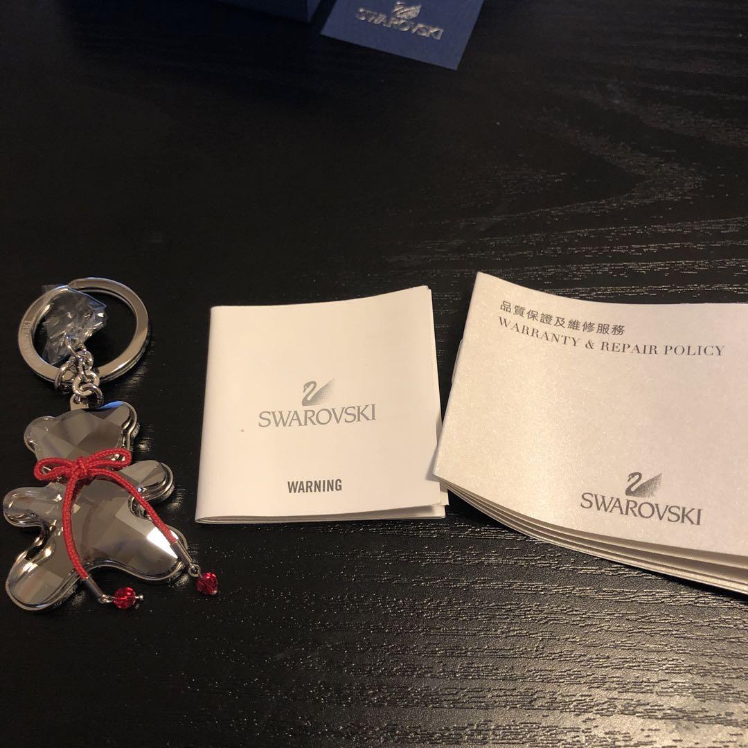 Swarovski テディベア型チャーム