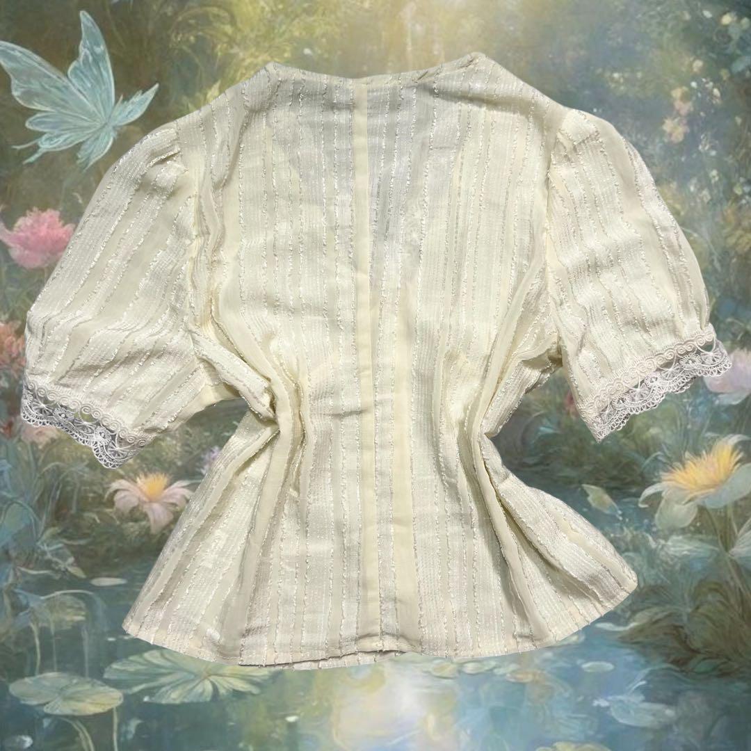 Vintage︎︎︎︎ フェアリーグランジ フリル レース 姫袖 itimi Vintage︎︎︎︎ フェアリーグランジ フリル レース 姫袖 itimi