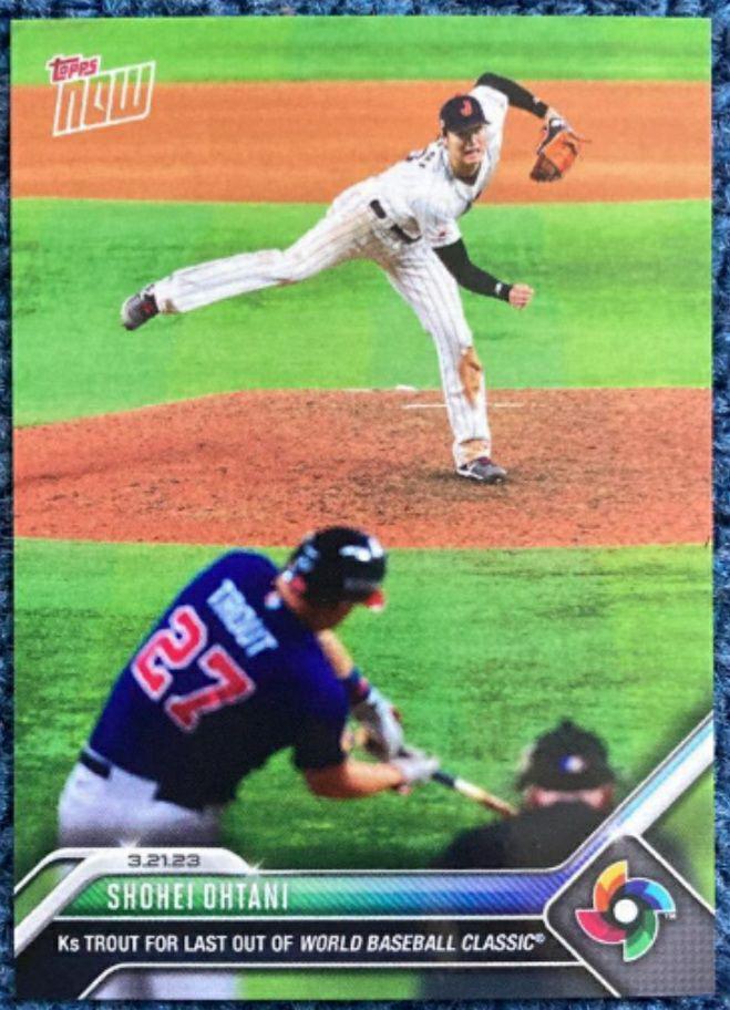 ️大谷翔平vsマイク・トラウトtopps NOWWBC決勝侍ジャパン