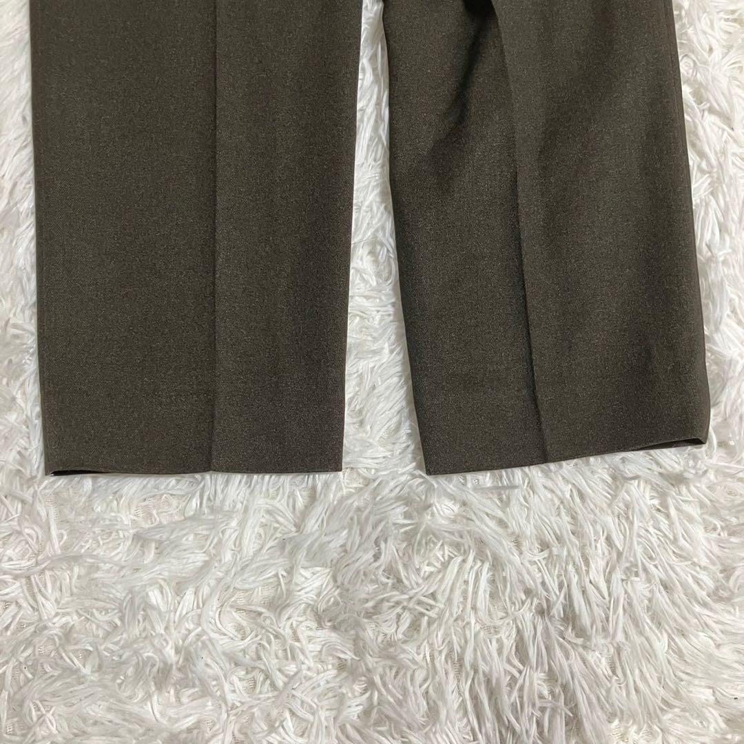 ✨希少カラー 美品✨ナチュラルビューティーベーシック パンツスーツ ノーカラー